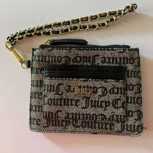 NWOT Juicy Couture Gothic
Monogram Jacquard ID Wristlet